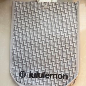 lululemon athletica Gray and White small shopping Bag